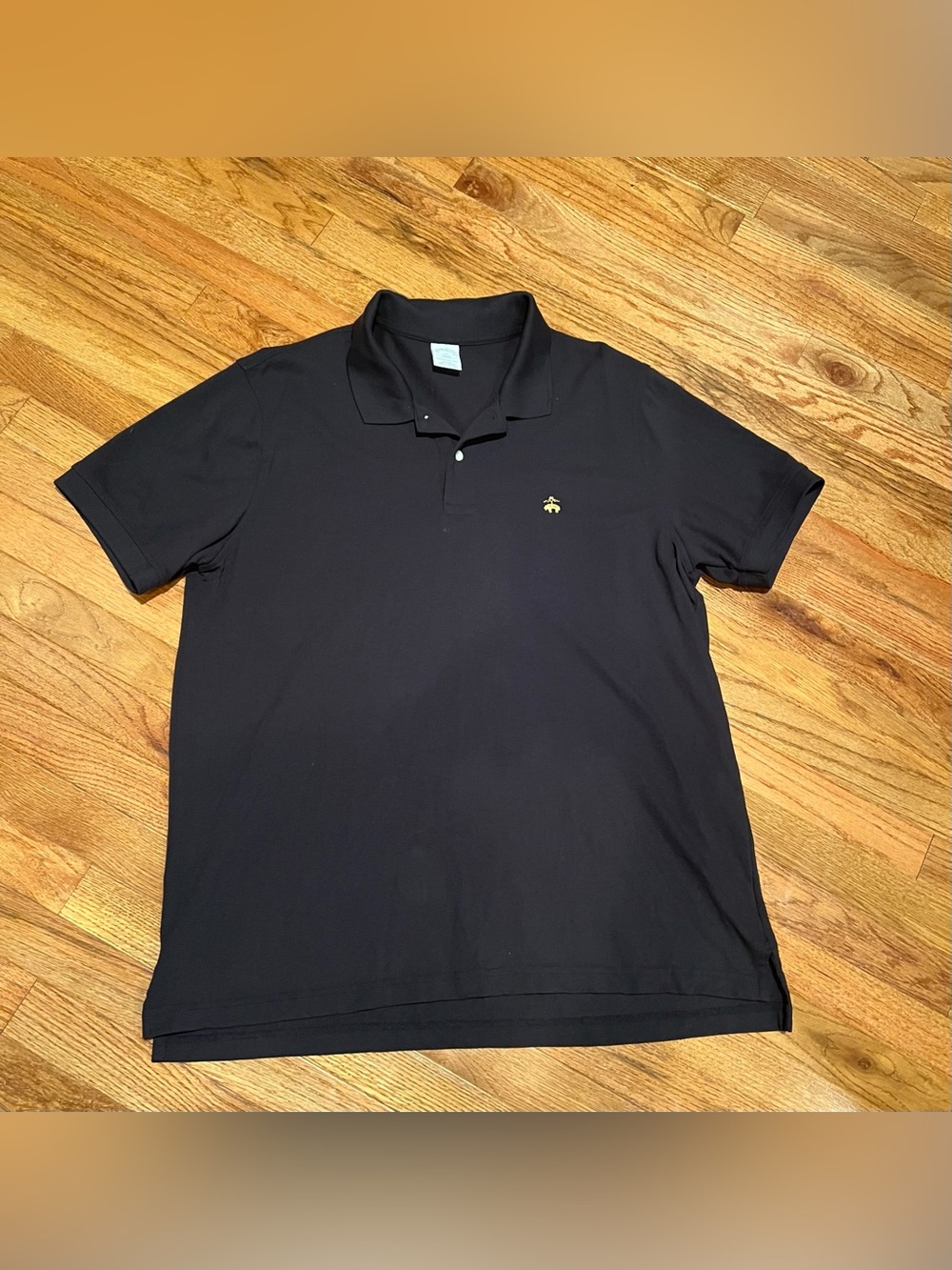 Brooks Brothers Men's Black Short-Sleeve Polo Shirt